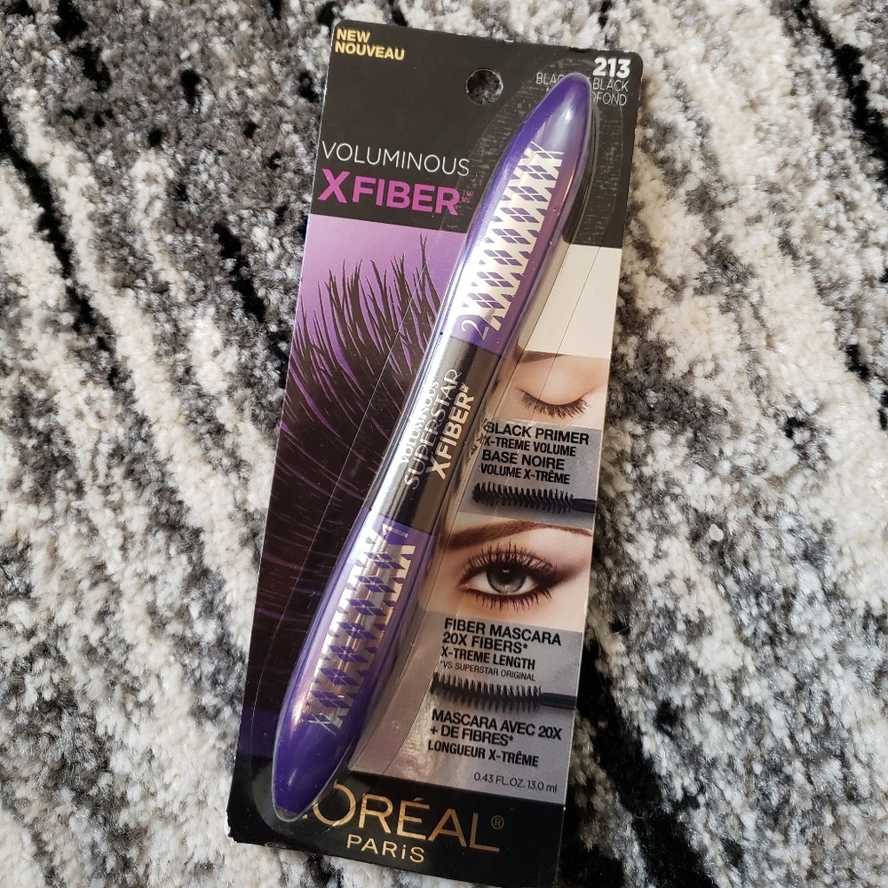 New l'oreal voluminous fiber mascara black
